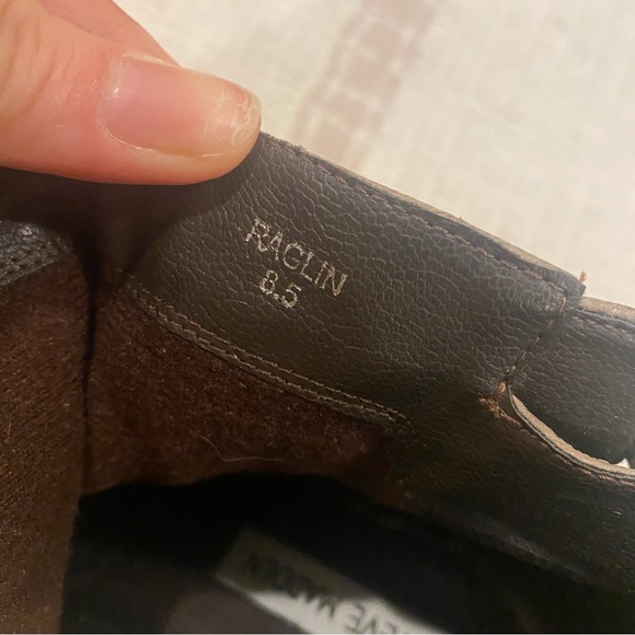 Steve Madden Raglin Heeled Leather Booties in Stone (Size 8.5) - Picture 4 of 10